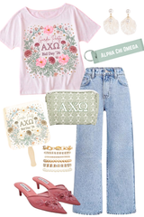 Alpha Chi Omega Garden Party Slouchy tee