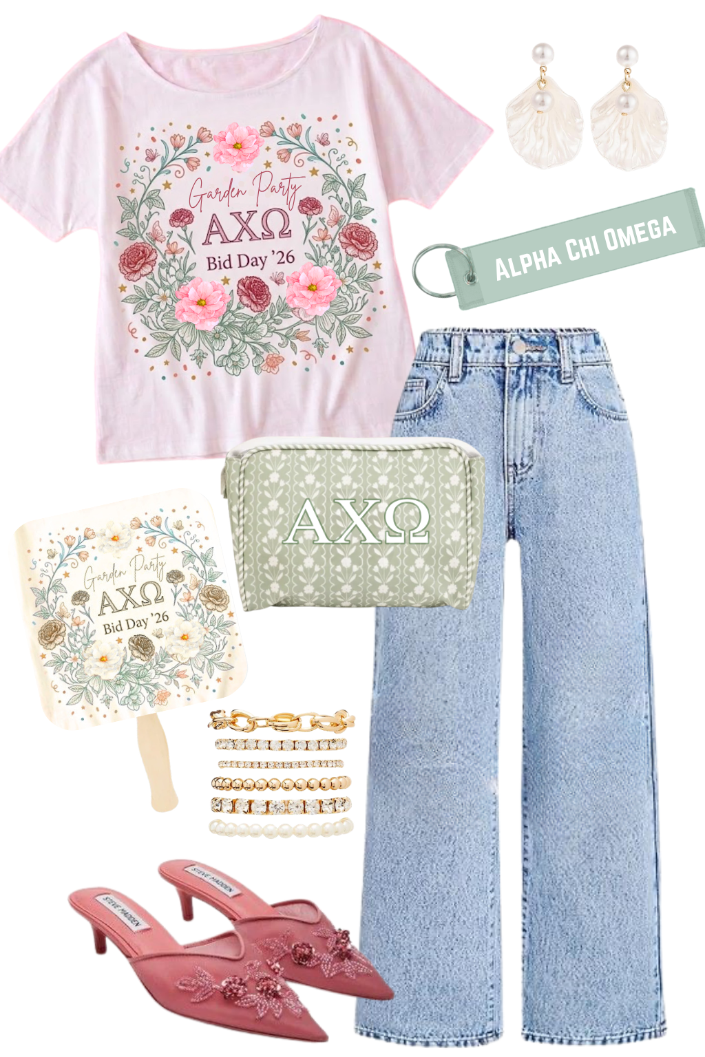 Alpha Chi Omega Garden Party Slouchy tee