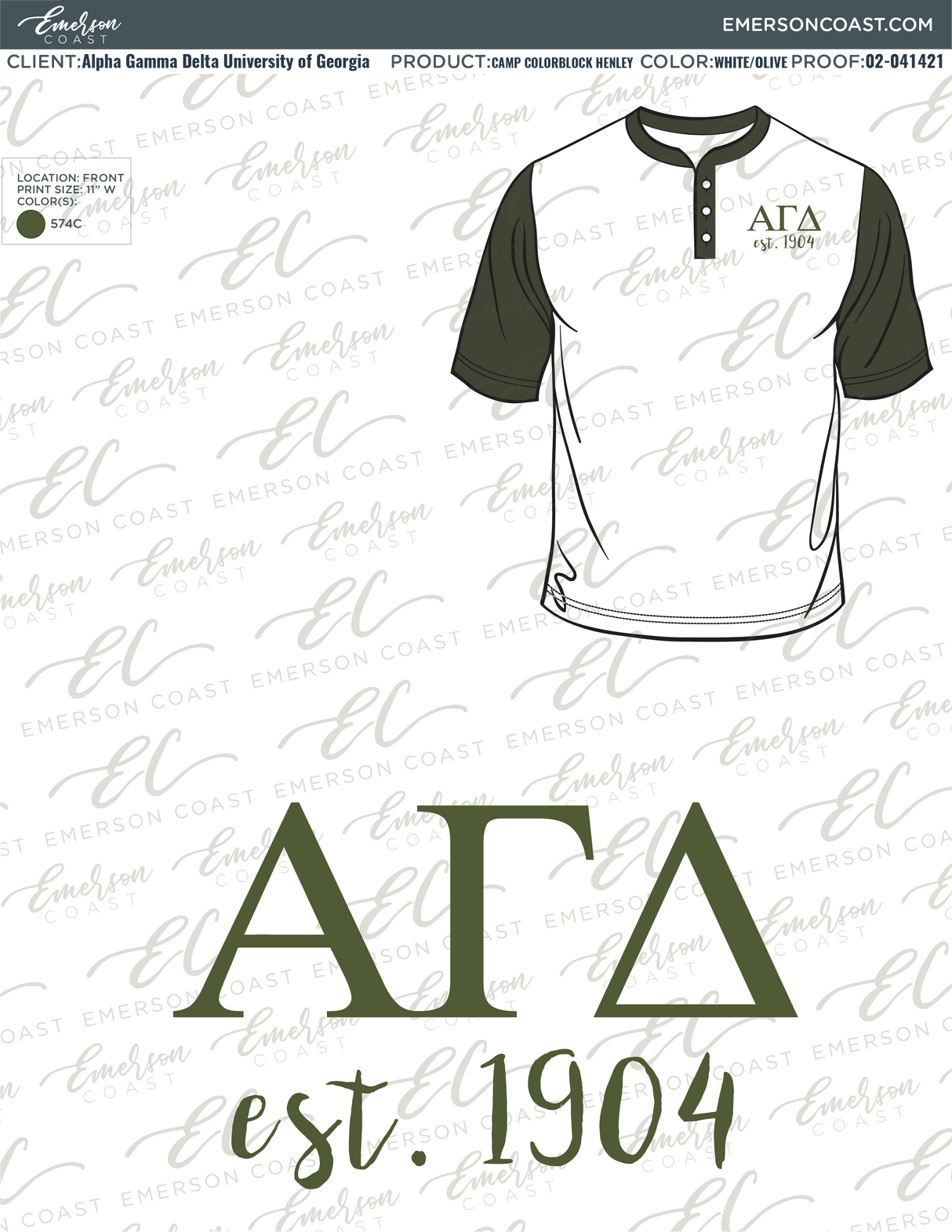 02-041421 Alpha Gamma Delta University of Georgia Colorblock Recruitment 2021-01