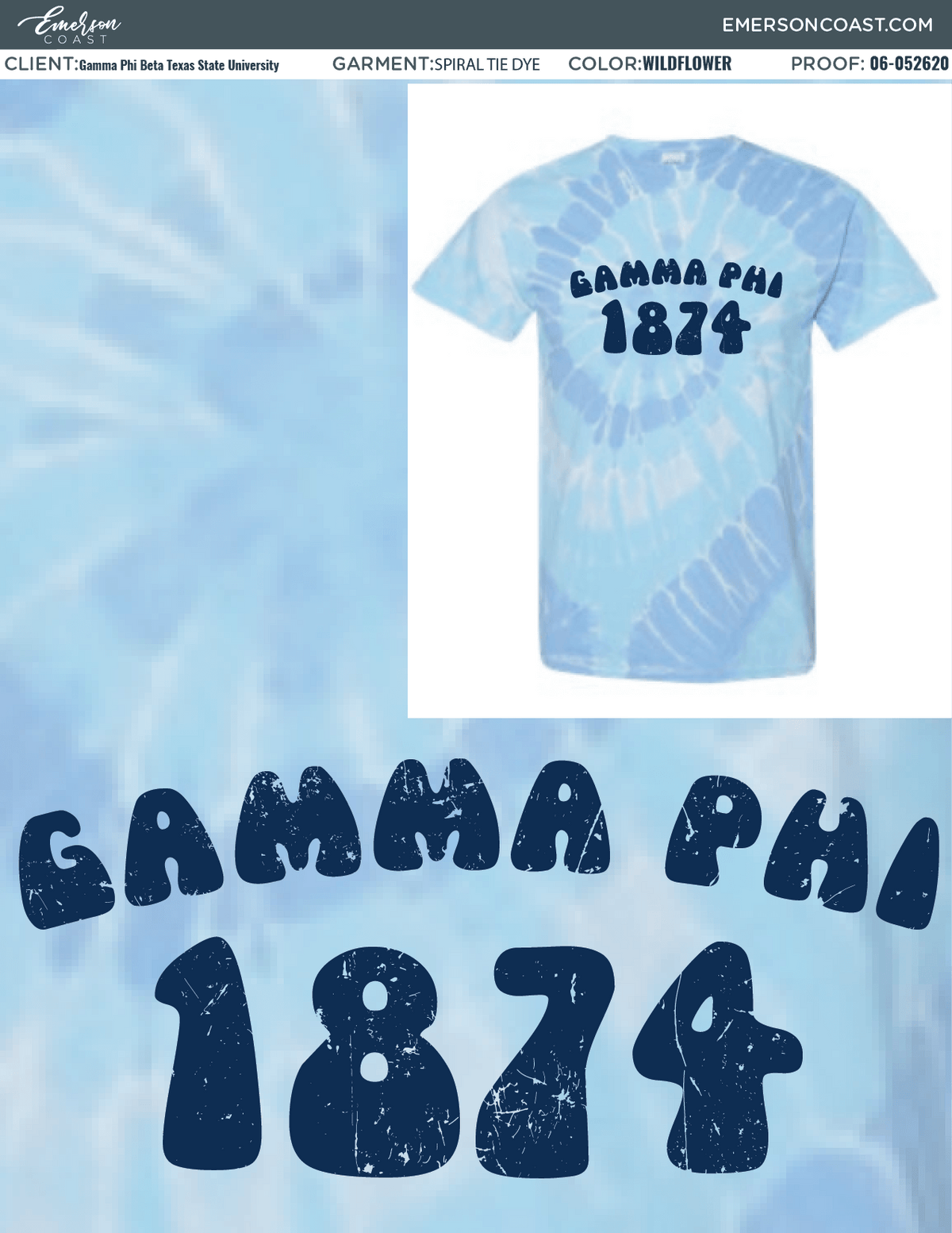 06-052620 Gamma Phi Beta Texas State University Tie Dye 2020-01
