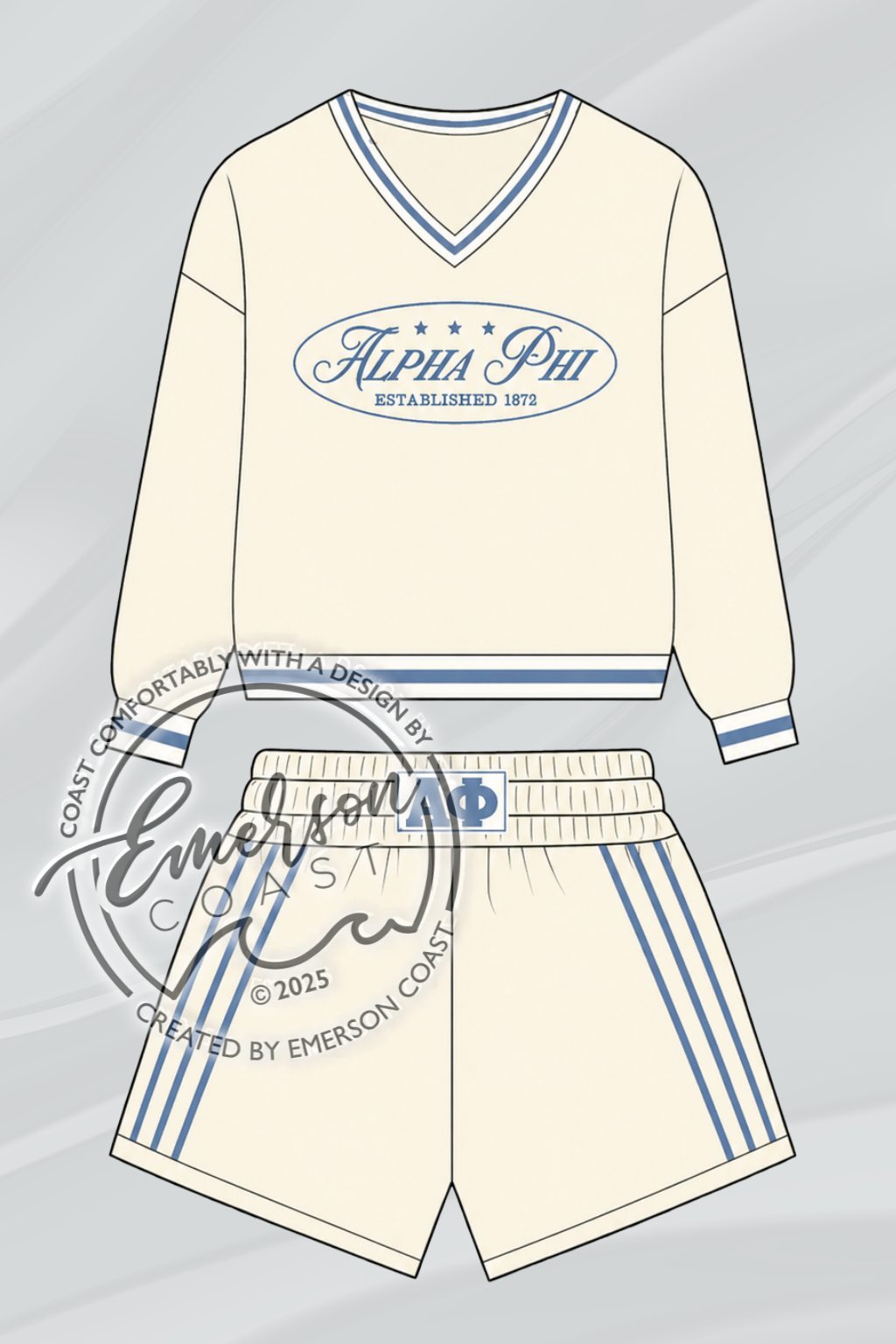Alpha Phi Cream Legacy Pullover Set