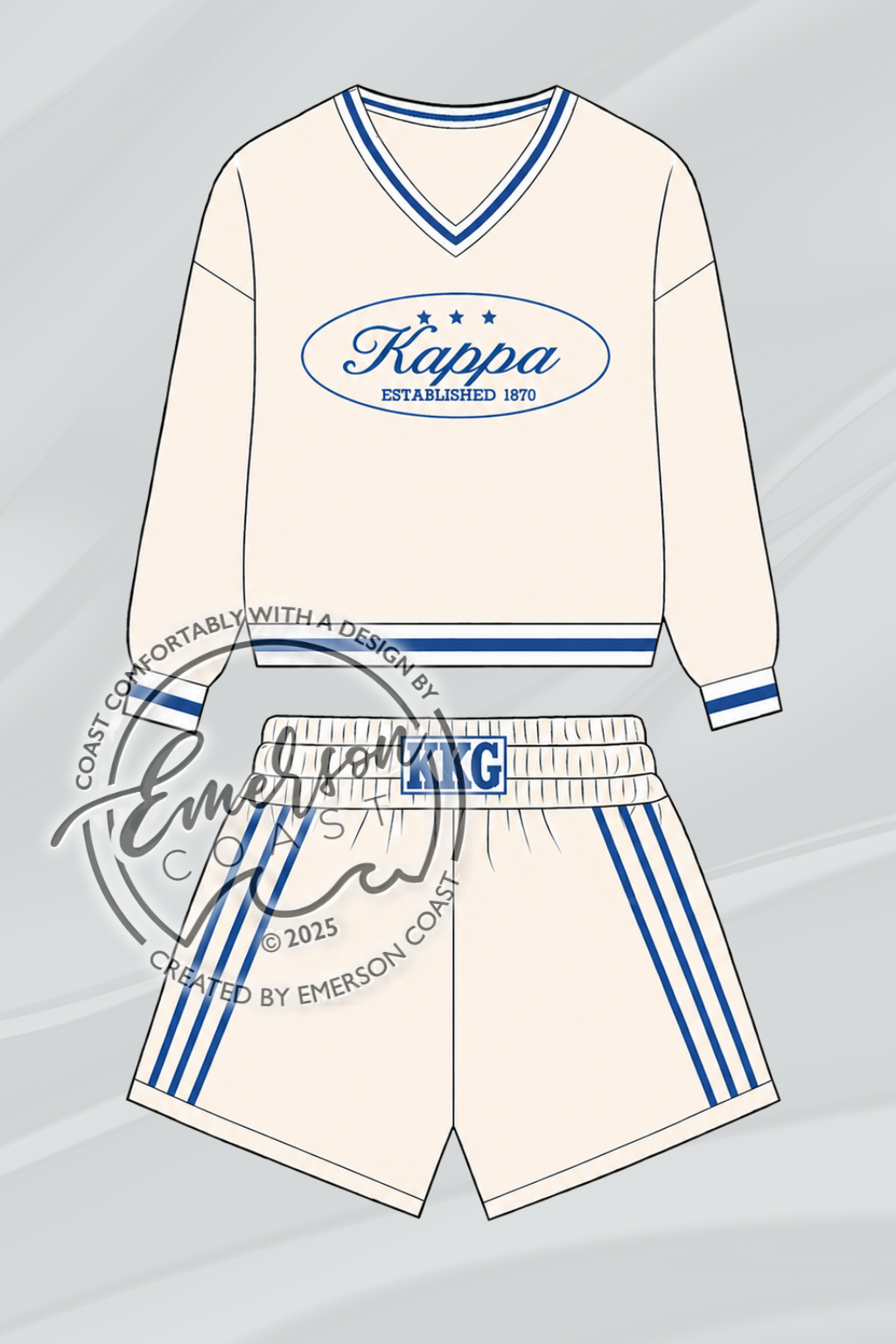Kappa Cream Legacy Pullover Set