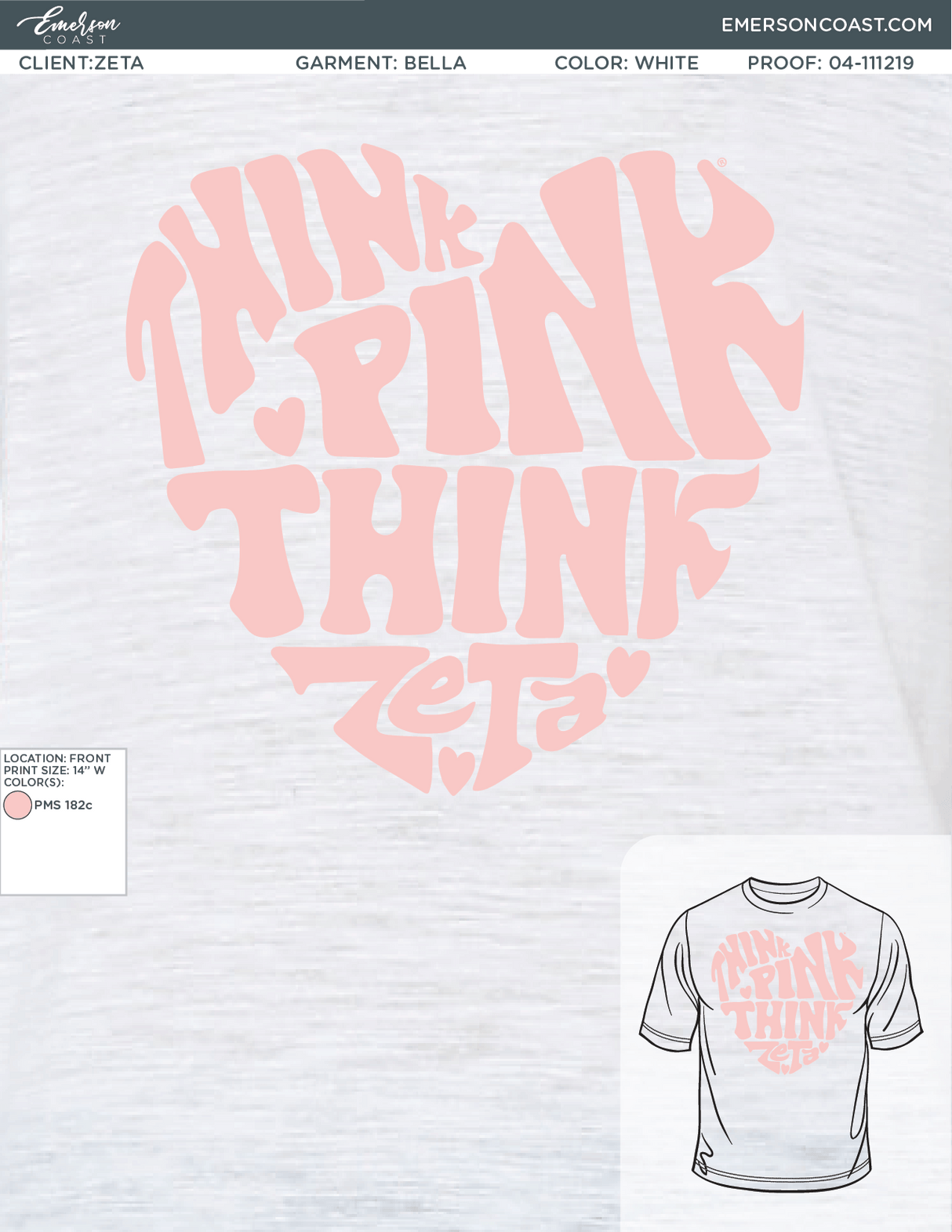 04-111219 Zeta Tau Alpha Pennsylvania State University Think Pink Heart 2019 -01