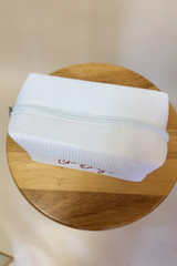 Chi Omega Waffle Cosmetic Bag