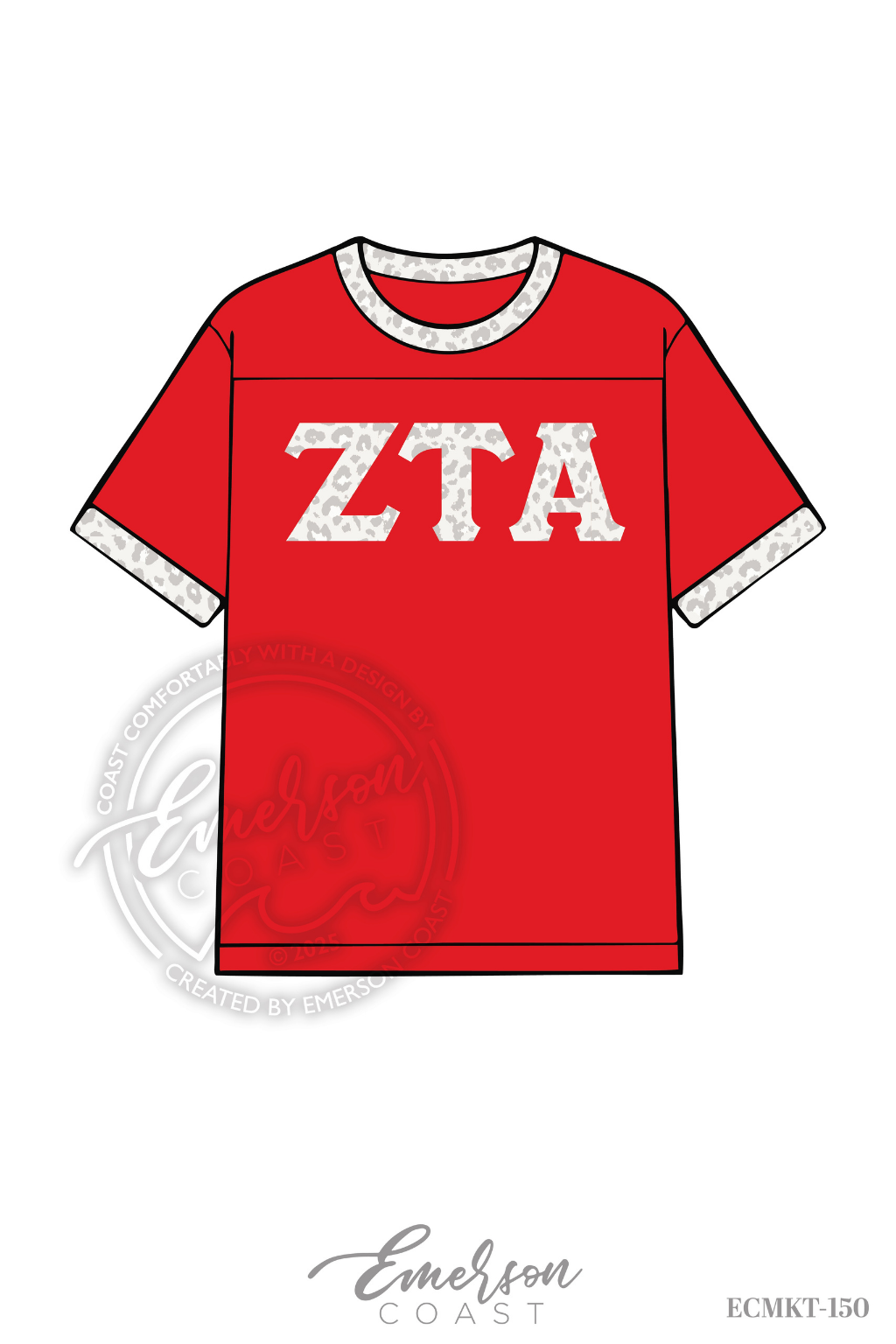 Zeta Cheetah Print Letter Jersey