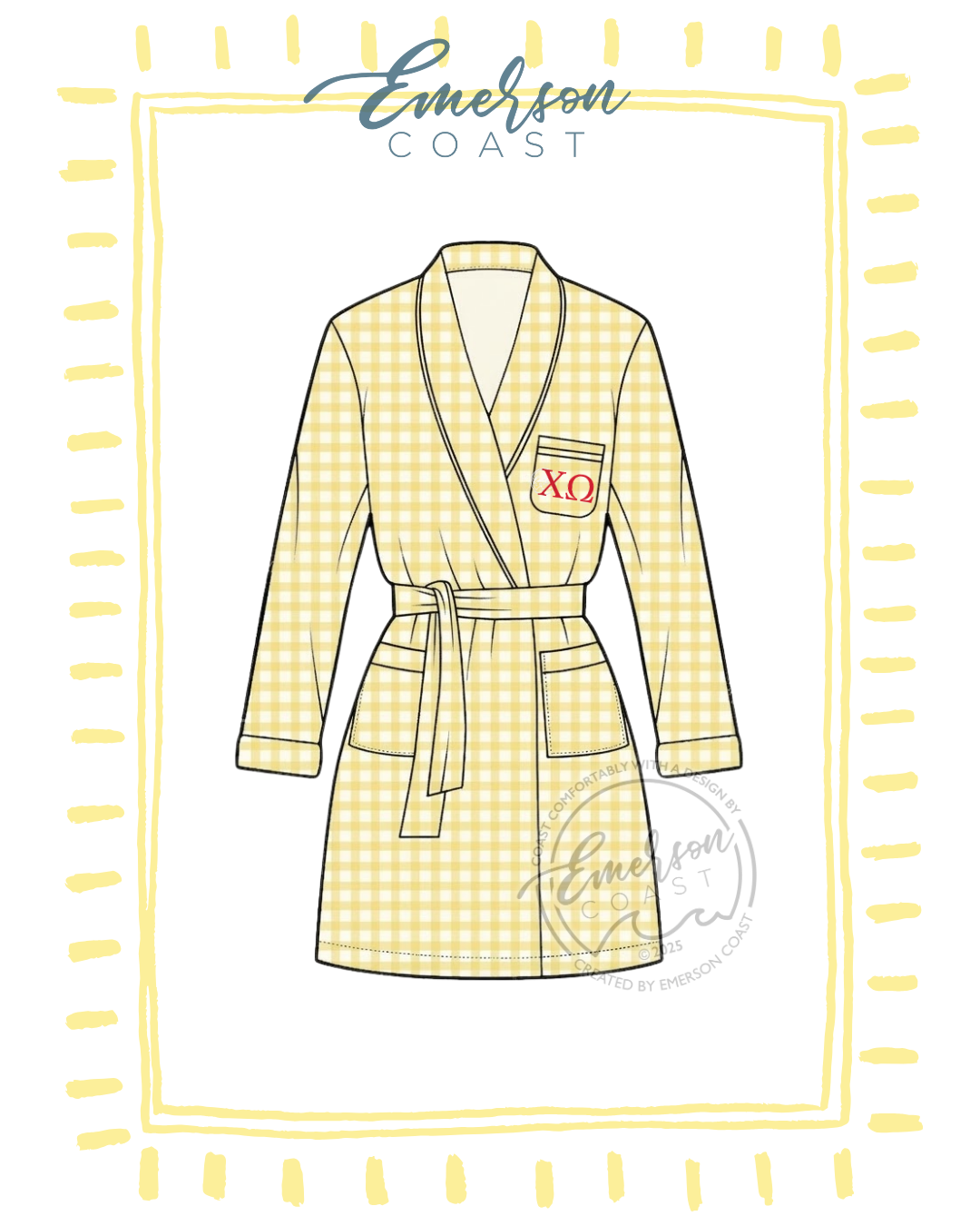 Emerson Coast Exclusive Gingham Robe