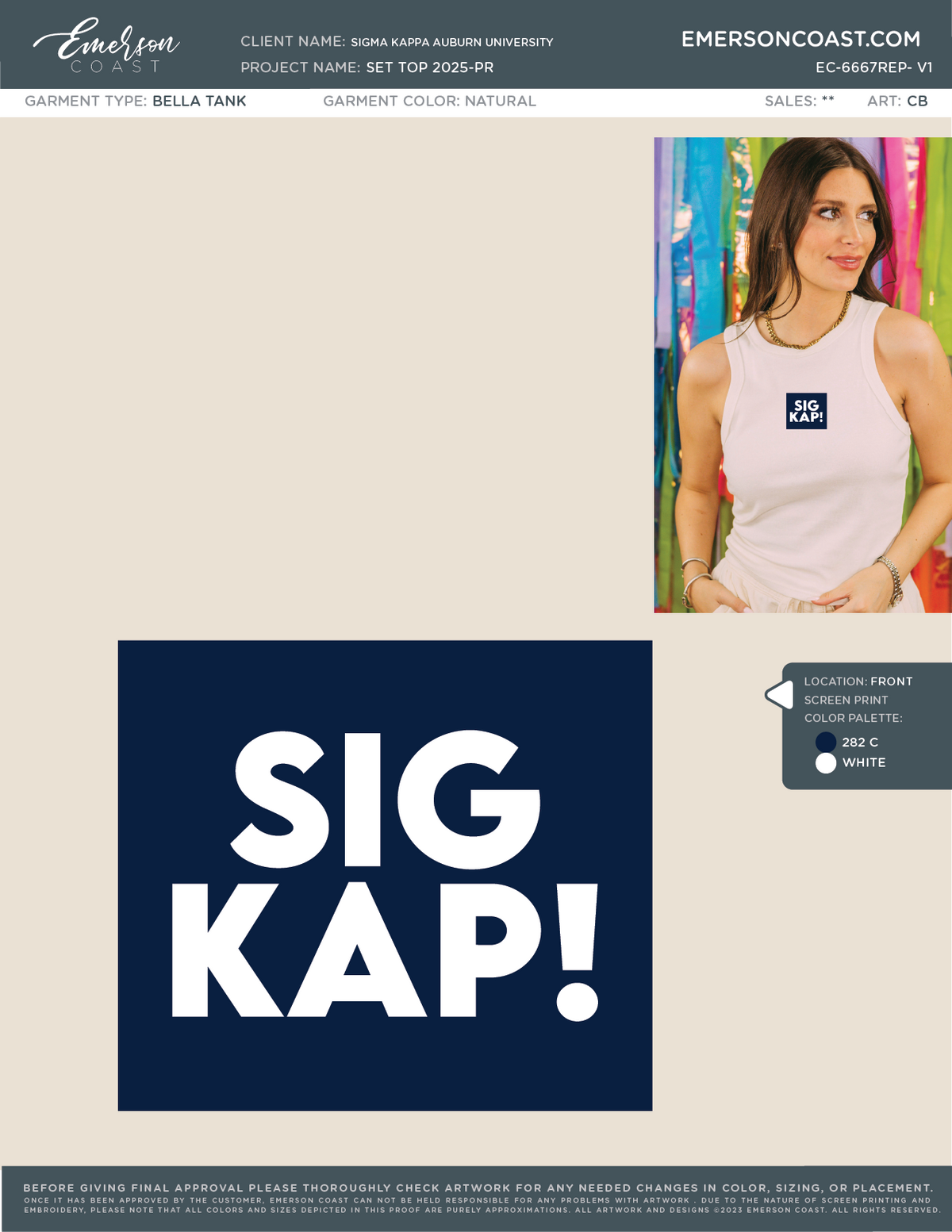 EC-6667 REP Sigma Kappa Auburn University Set Top 2025-PR
