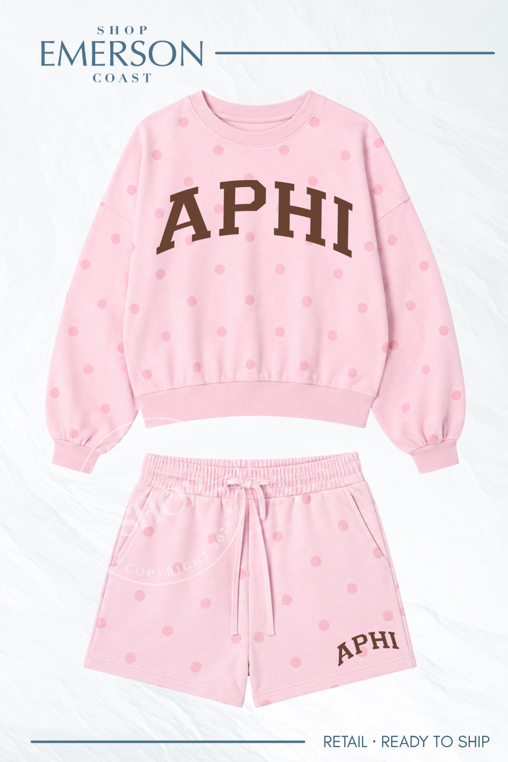 APHI Pink Polka Dot Patch Set