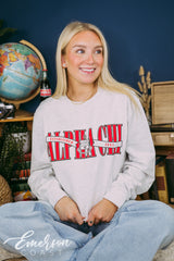 Alpha Chi Gray Crest Sweatshirt