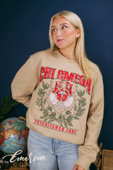 Chi Omega Crest Crewneck