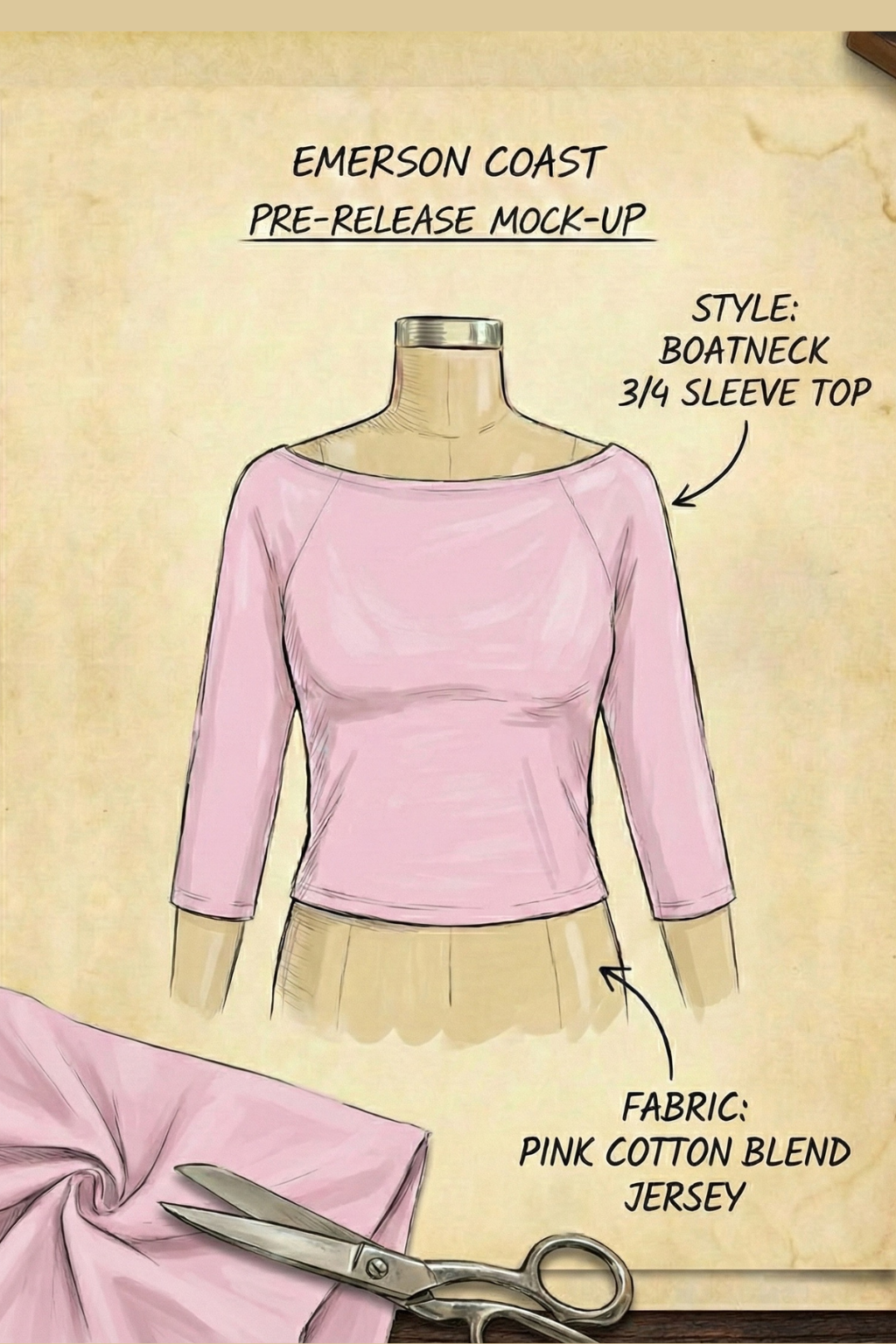 Pre-Release Style: Sorority Boat Neck Long Sleeve