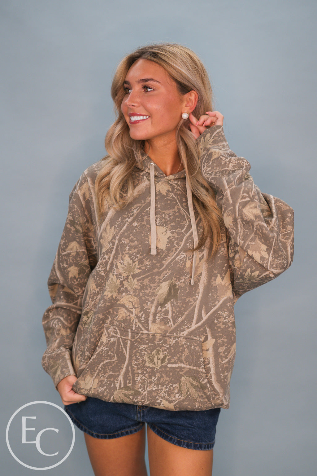 Independent Trading Co. Deadwood Camo Unisex Midweight Hooded Sweatshirt