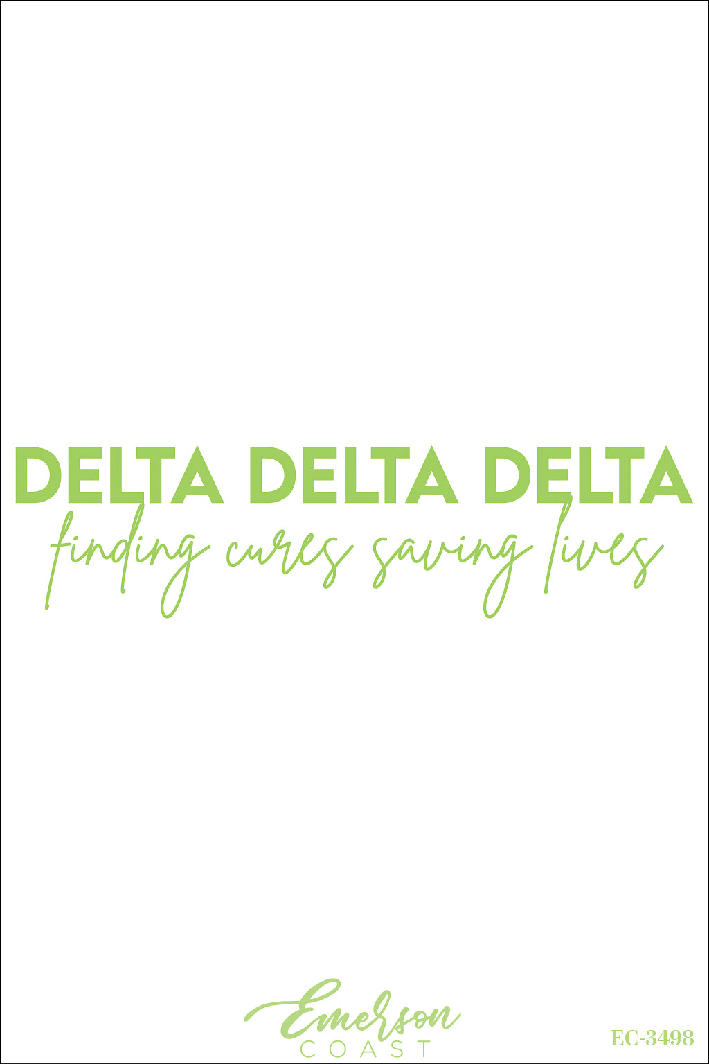 Delta Delta Delta Finding Cures Saving Lives Philanthropy Tee