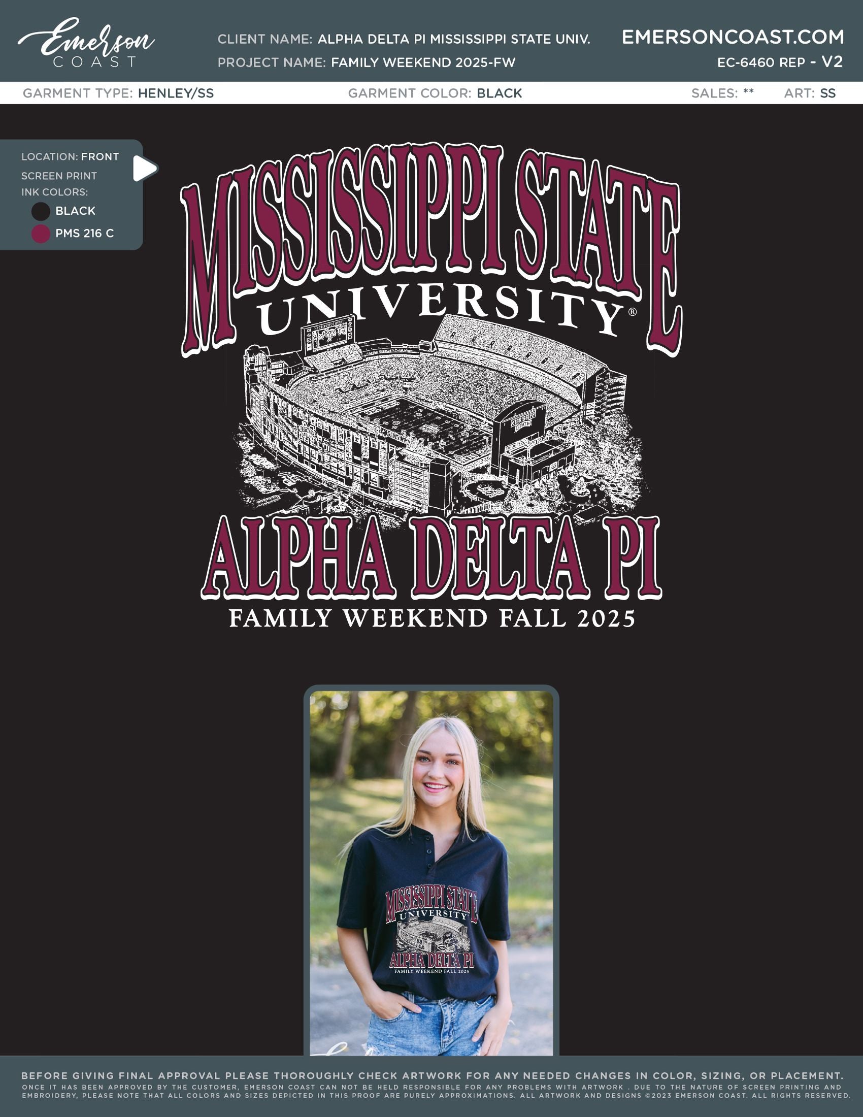 EC-6460 REP Alpha Delta Pi Mississippi State University Family Weekend 2025-FW