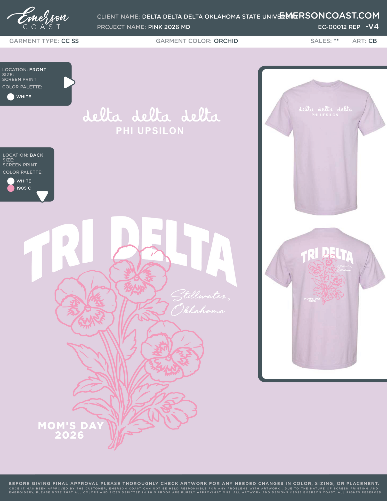 EC-00012 REP Delta Delta Delta Oklahoma State University Pink 2026 MD