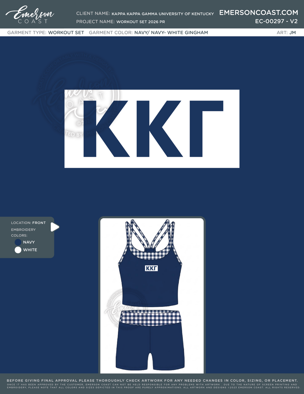 EC-00297 Kappa Kappa Gamma University of Kentucky Set 2026-WW