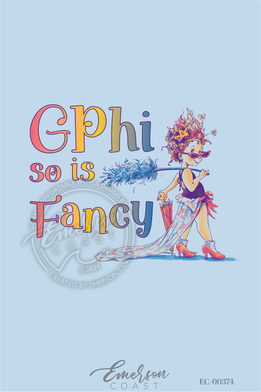 GPHI Is So fancy Bid Day design