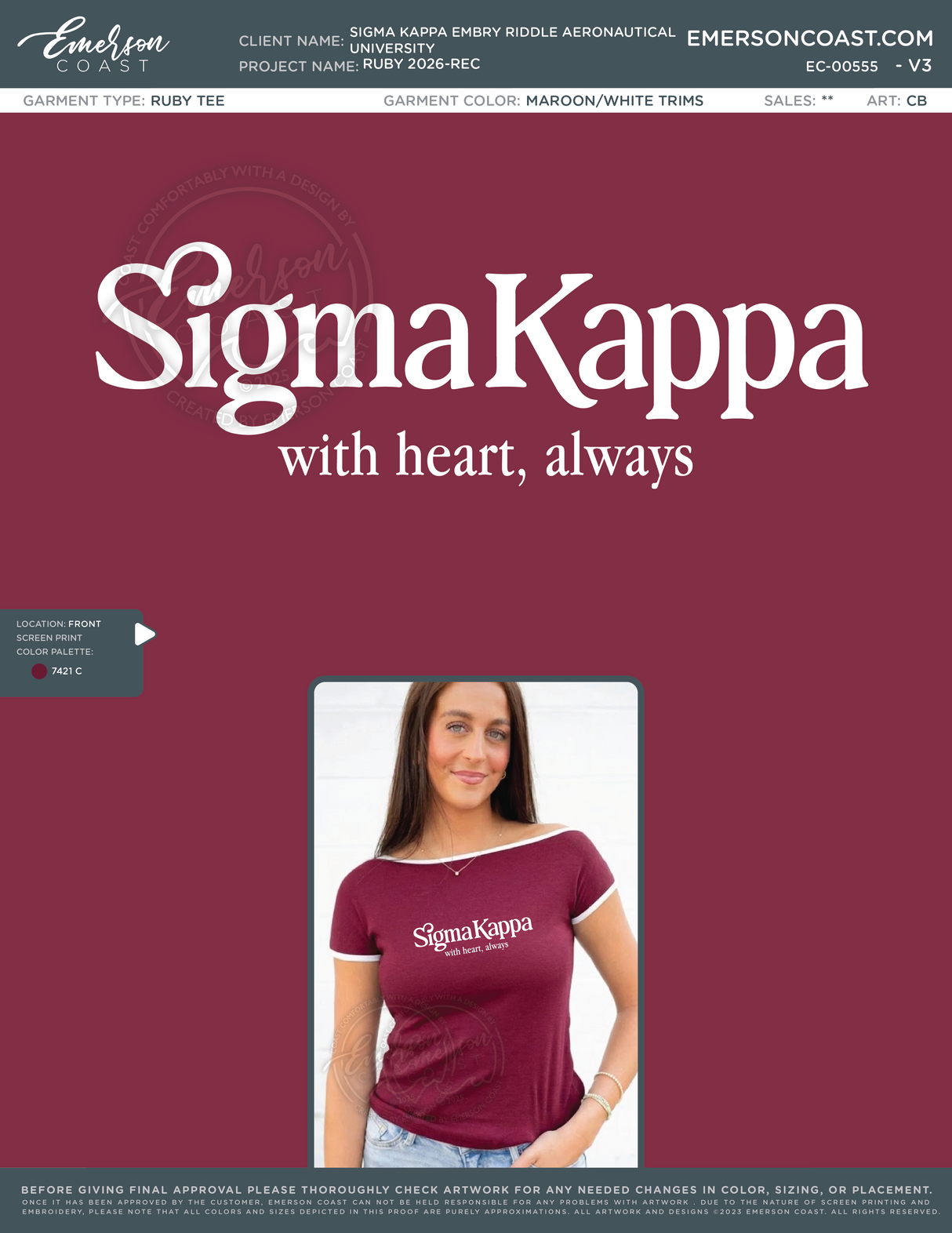 EC-00555 Sigma Kappa Embry Riddle Aeronautical University Ruby 2026-REC