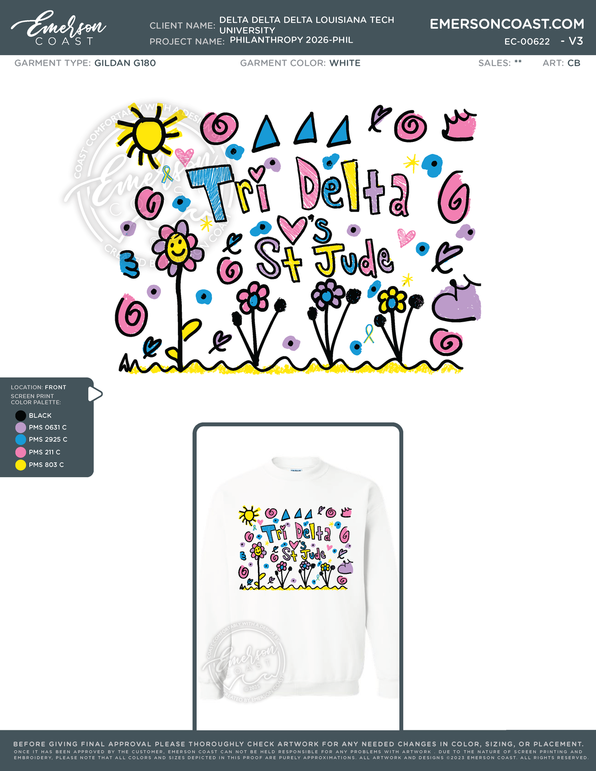EC-00622 Delta Delta Delta Louisiana Tech University Philanthropy 2026-PHIL