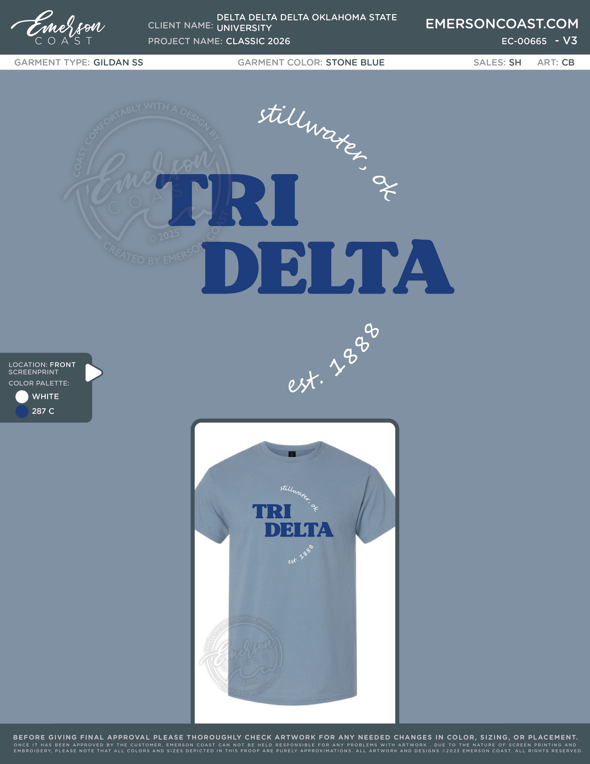 EC-00665 Delta Delta Delta Oklahoma State University Classic 2026