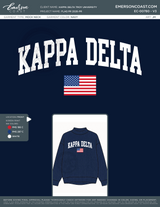 EC-00780 Kappa Delta Troy University Flag PR 2026-PR - mockneck + quarterzip