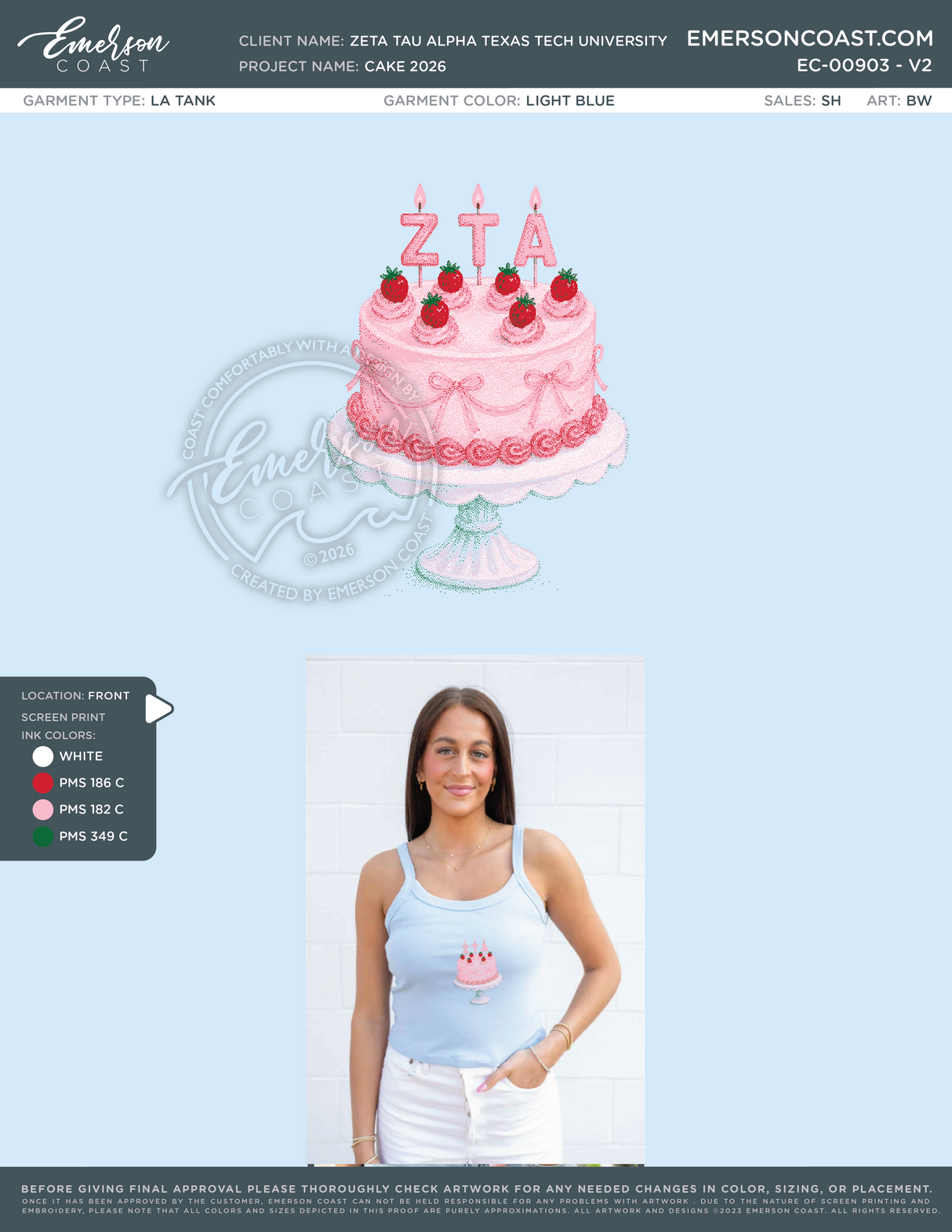 EC-00903 NEW Zeta Tau Alpha Texas Tech University Cake 2026-WW