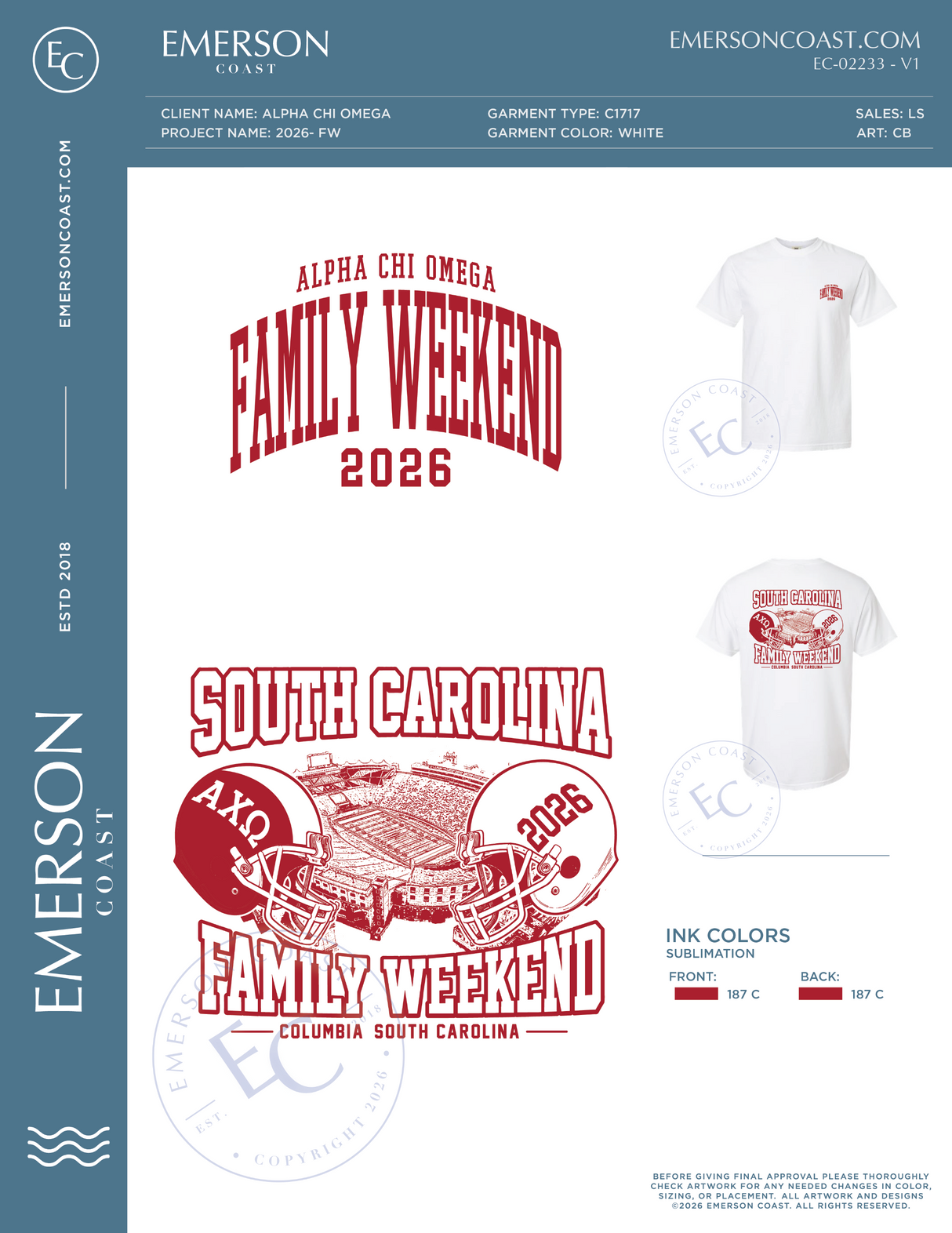 EC-02233 Alpha Chi Omega University of South Carolina 2026- FW