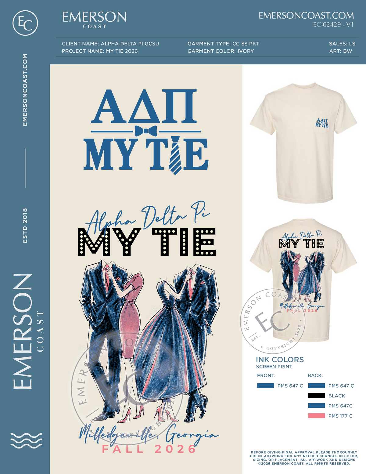 EC-02429 NEW Alpha Delta Pi Georgia College and State University My Tie 2026-DF