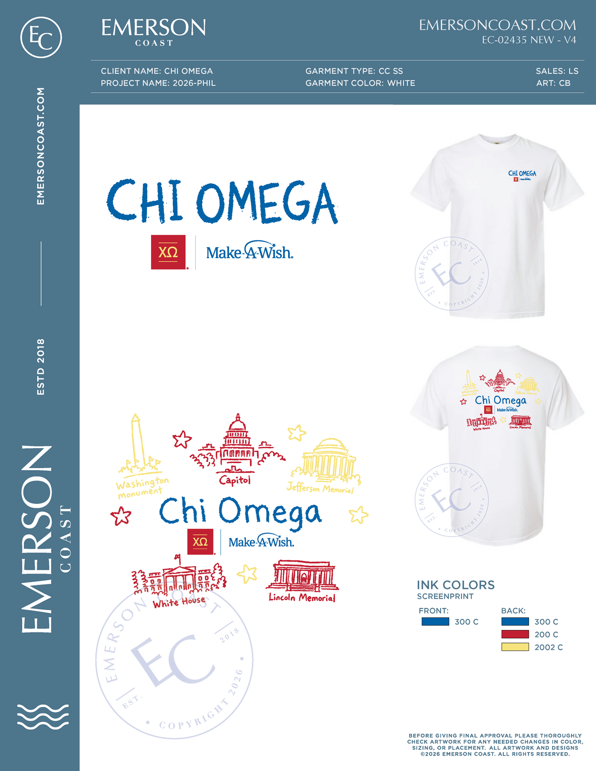 EC-02435 NEW Chi Omega American University Doodle 2026-PHIL