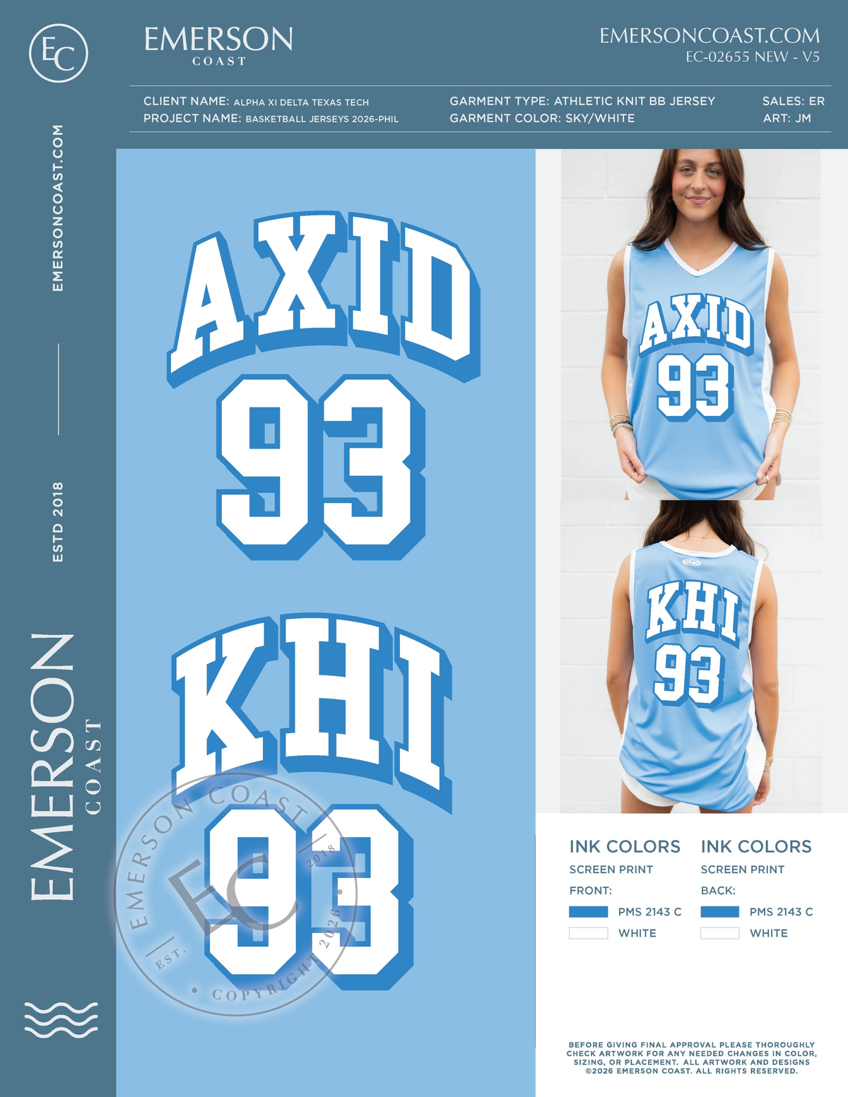 EC-02655 NEW Alpha Xi Delta Texas Tech Basketball Jerseys 2026-PHIL