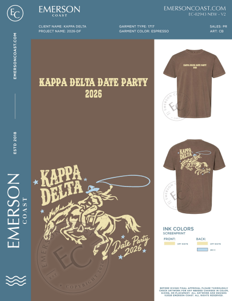 EC-02943 NEW Kappa Delta Union University Date Function 2026-DF
