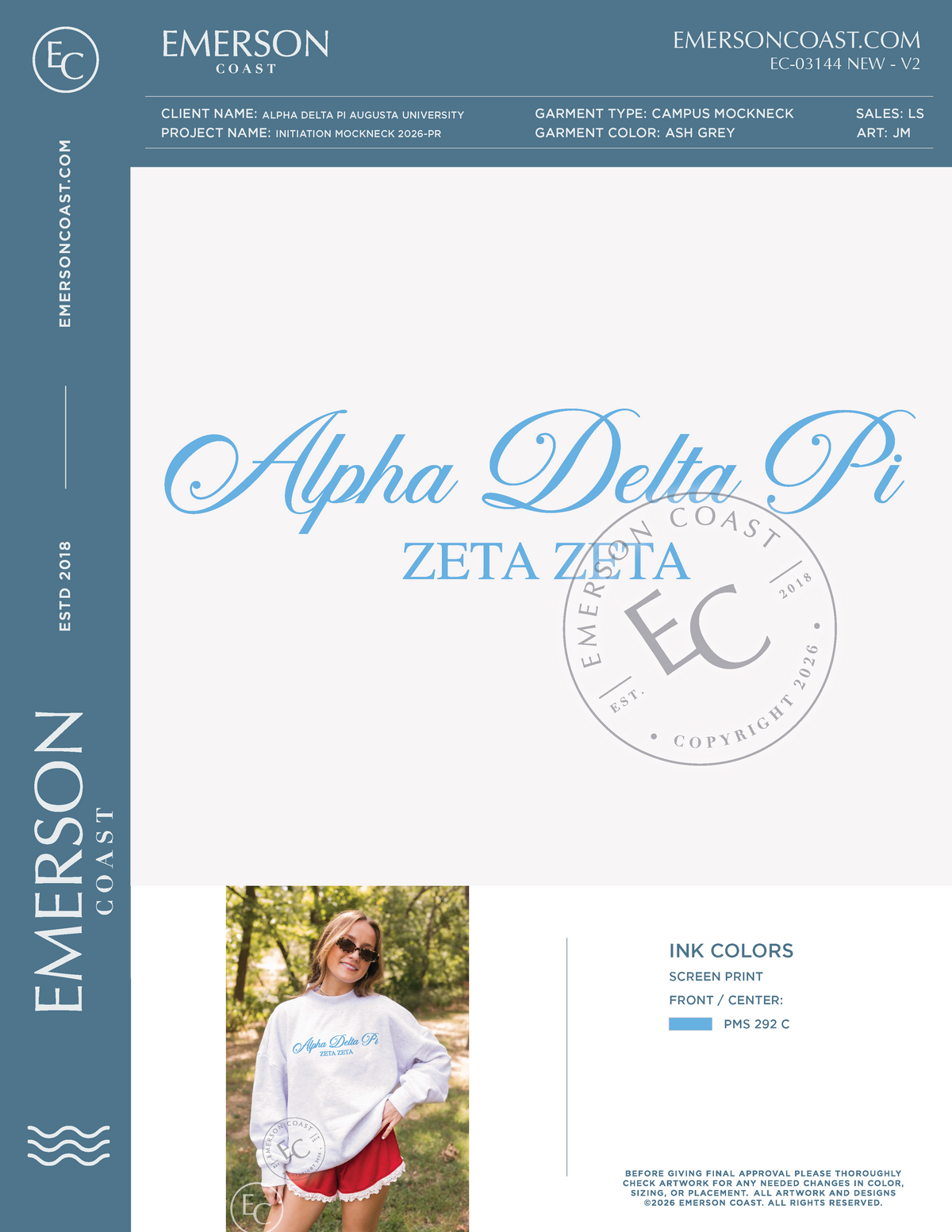 EC-03144 NEW Alpha Delta Pi Augusta University Initiation Mockneck 2026-PR
