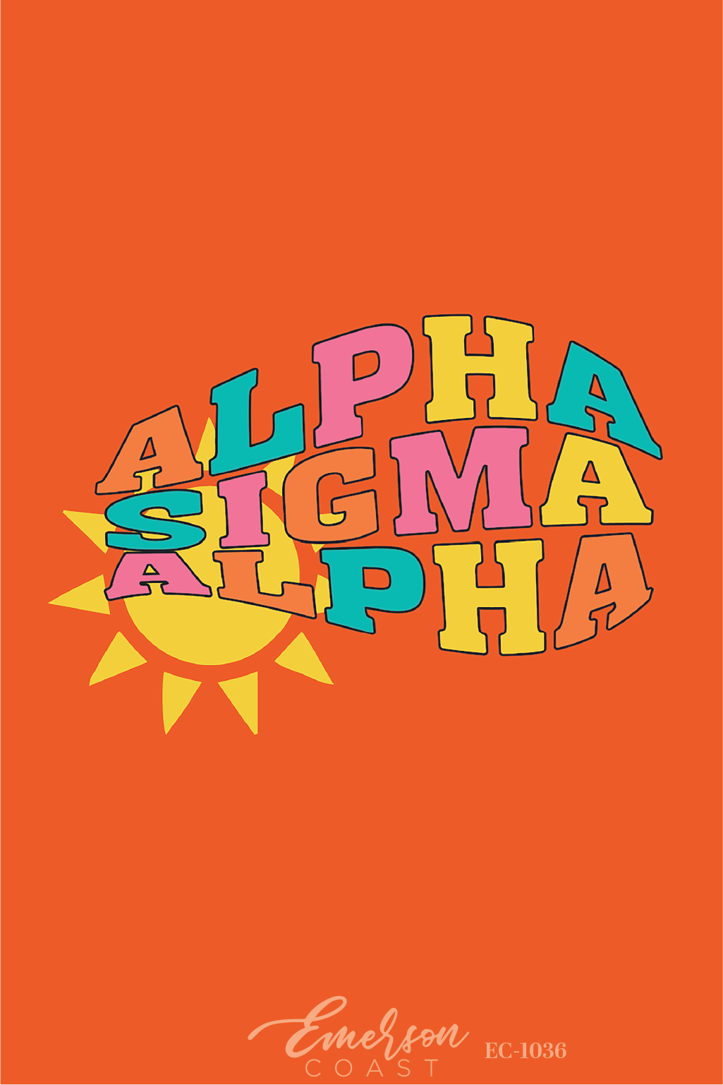 Alpha Sigma Alpha Walking On Sunshine Bid Day T-Shirt