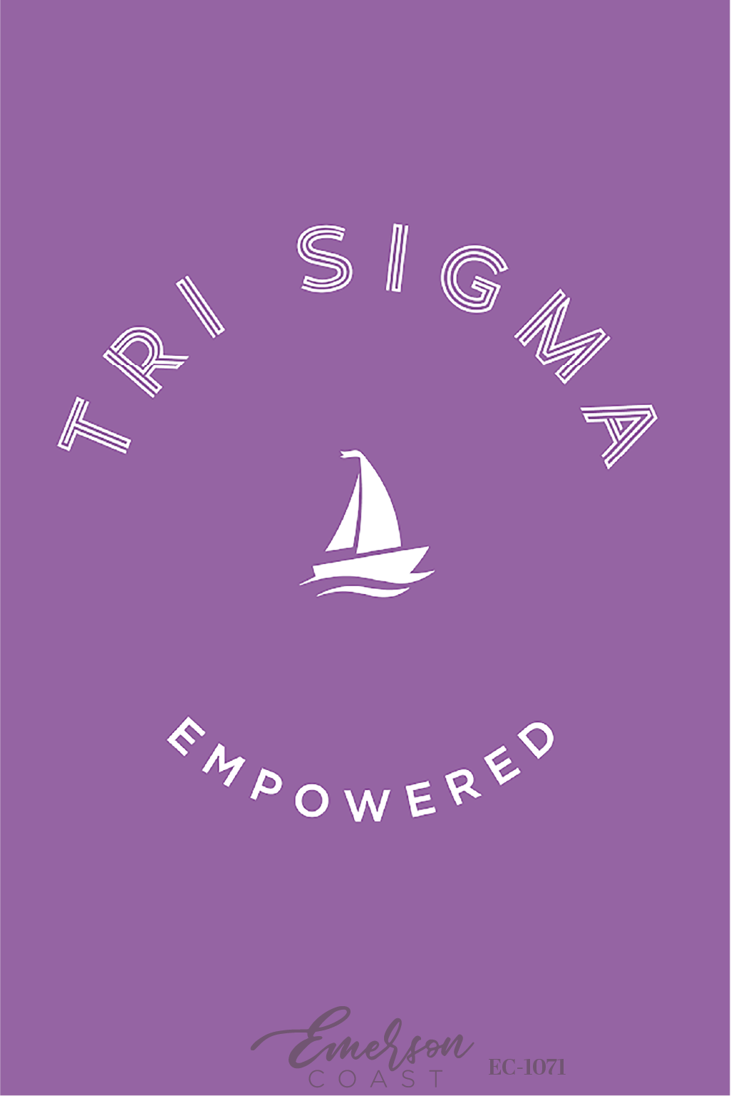 Sigma Sigma Sigma Empowered Recruitment Purple Tank