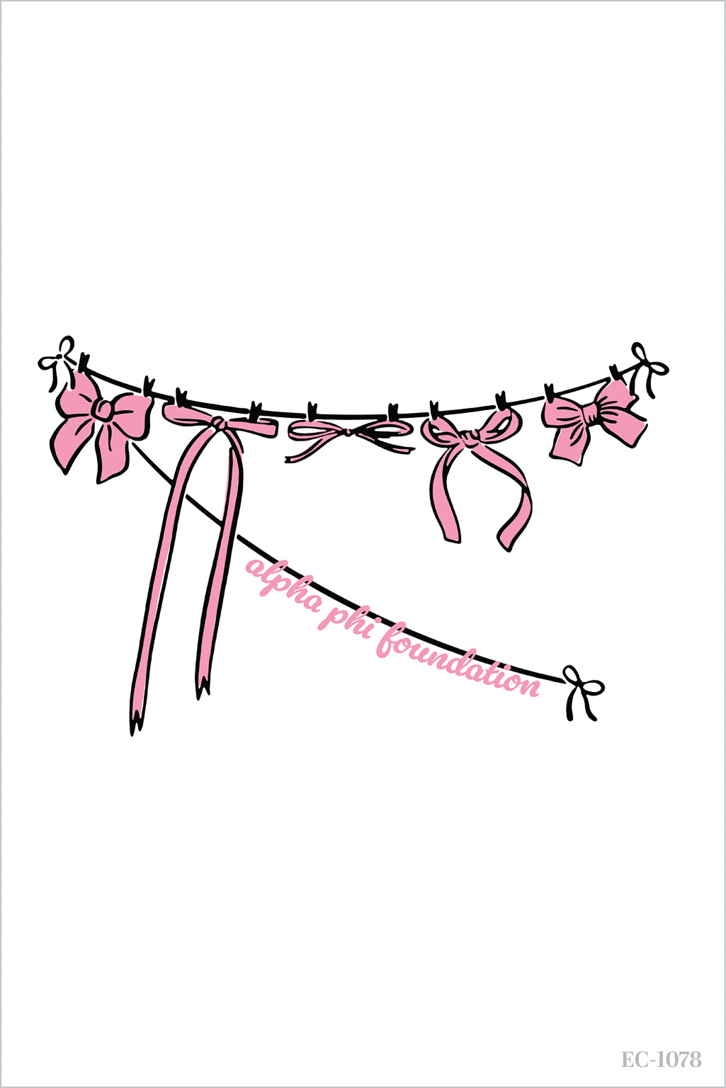 Alpha Phi Virginia Tech University Recruitment Bow Tee