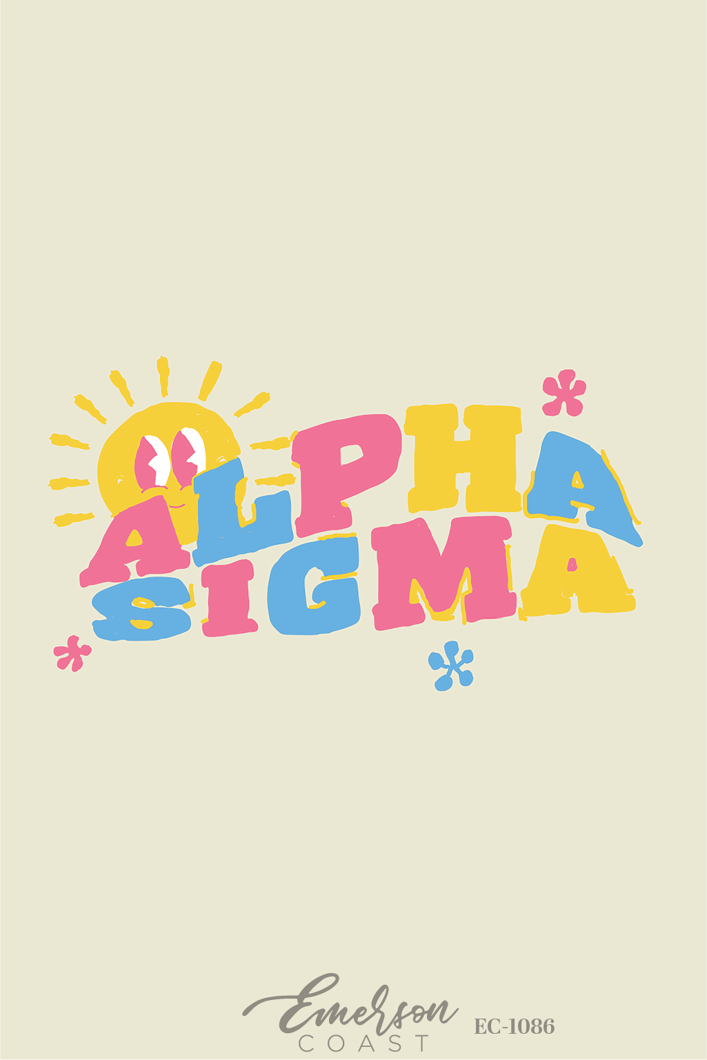 Alpha Sigma Alpha Colorful Bid Day T-Shirt