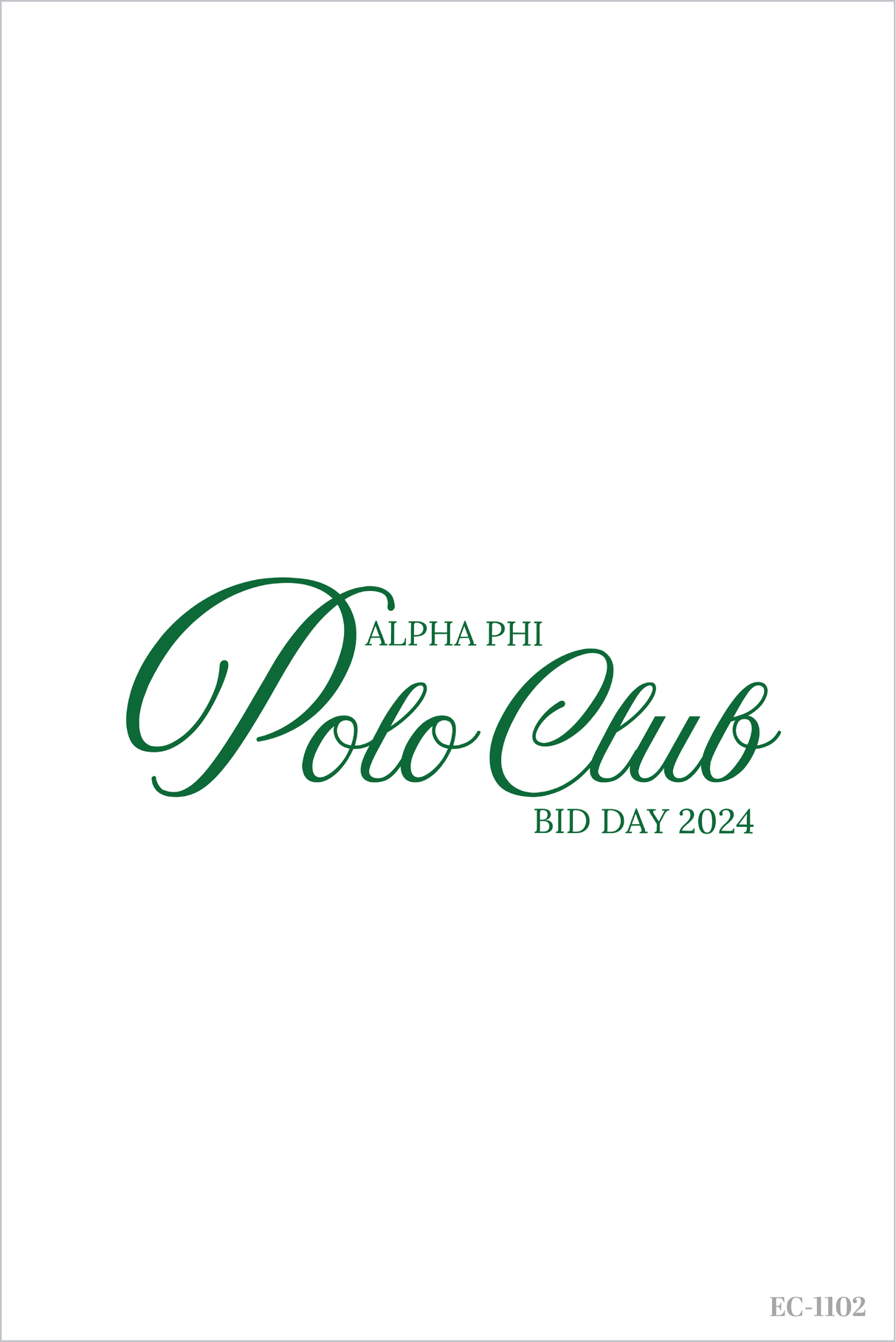 Alpha Phi Polo Club Bid Day Slouchy Tee