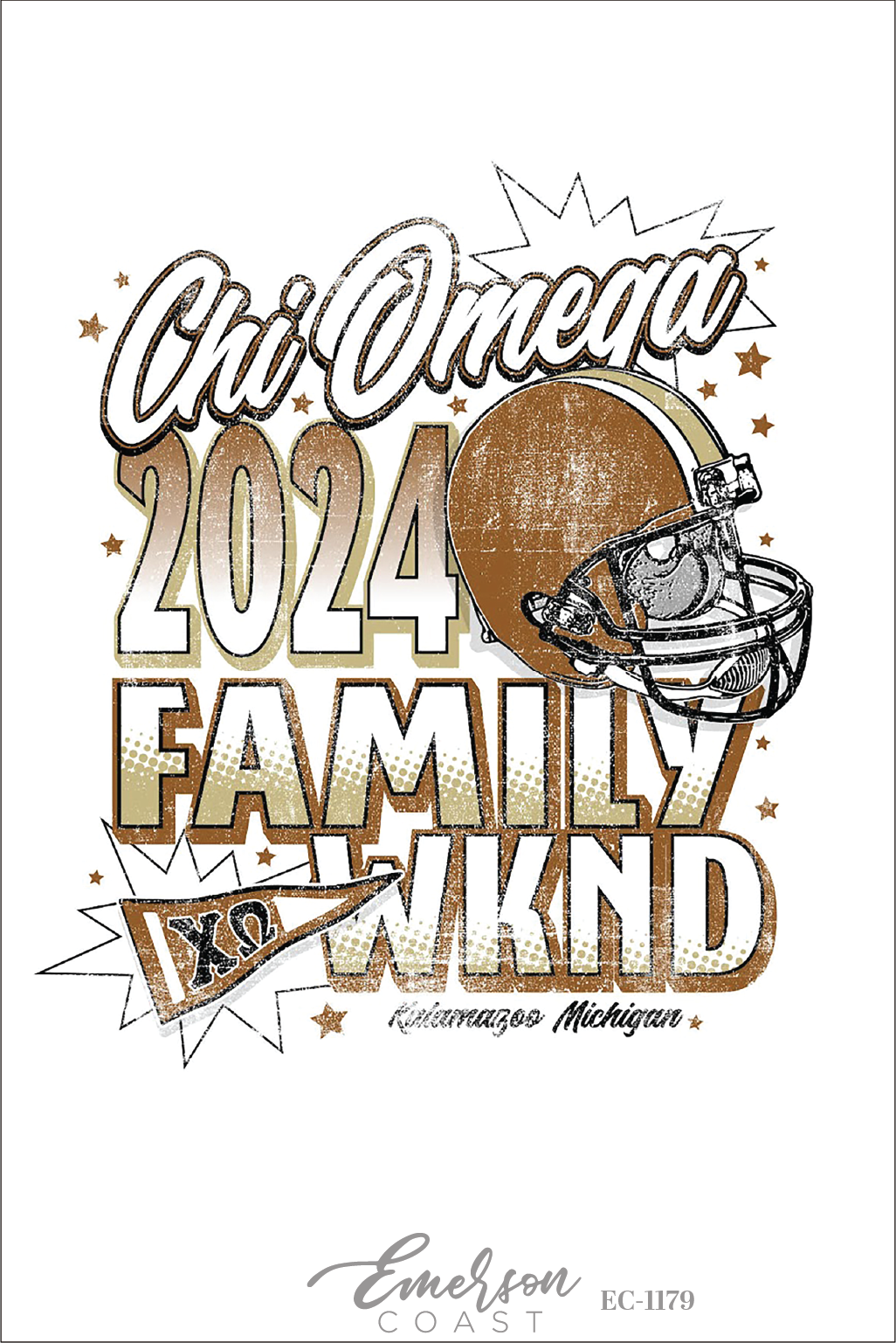 Chi Omega Western Michigan University Family Weekend T-Shirt
