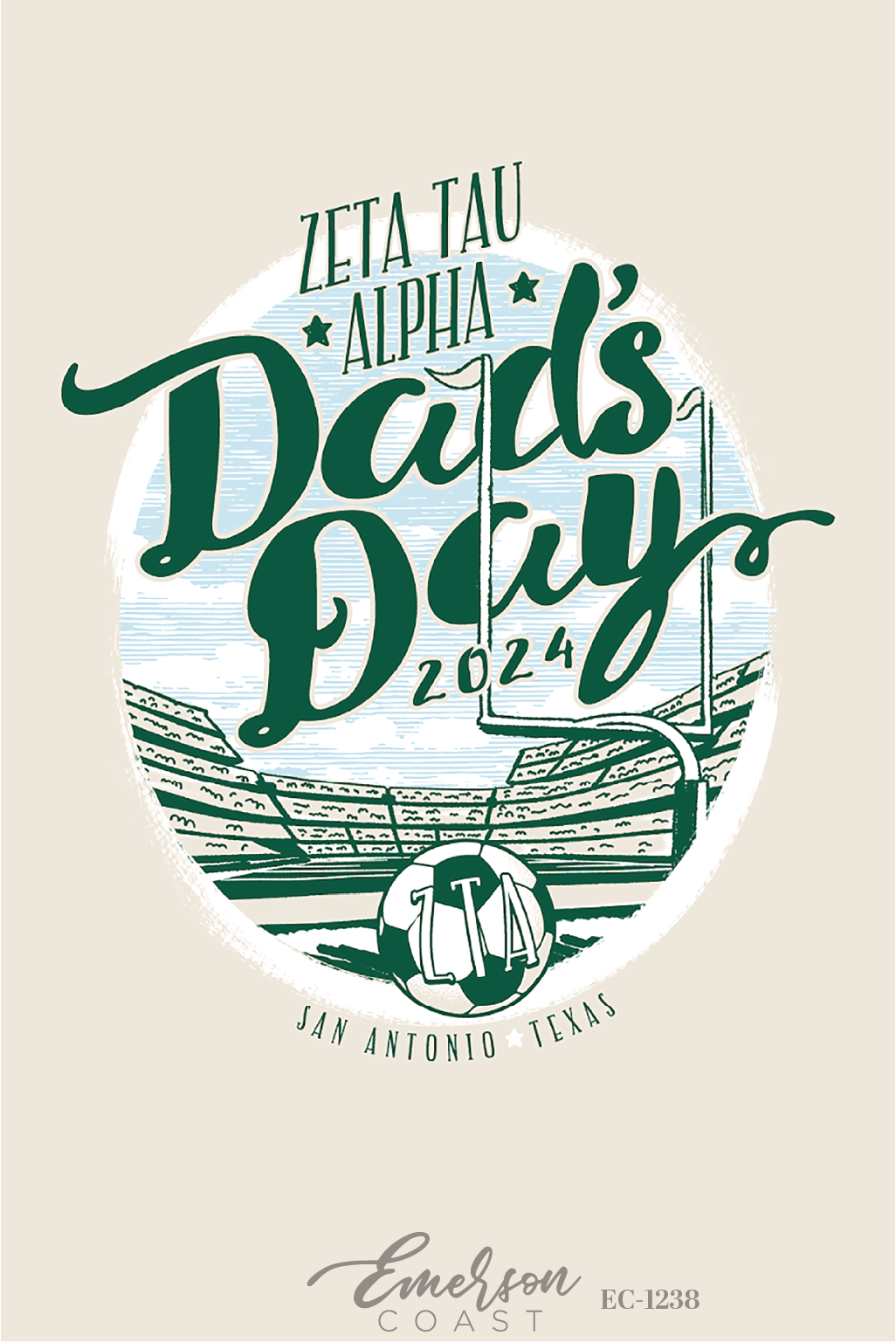 Zeta Tau Alpha University Of Texas At San Antonio Family Weekend Soccer T-Shirt