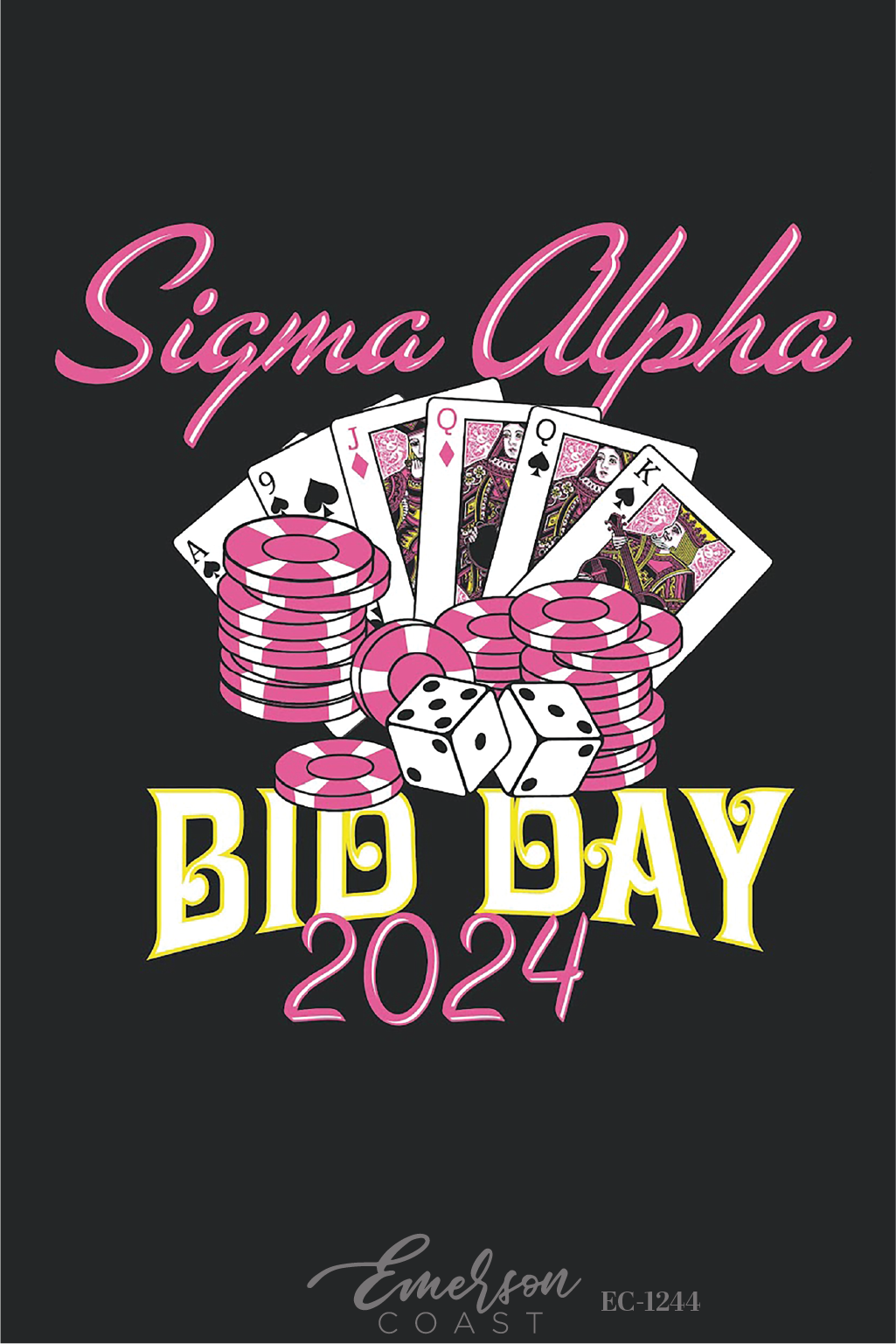 Sigma Alpha Casino Bid Day T-Shirt