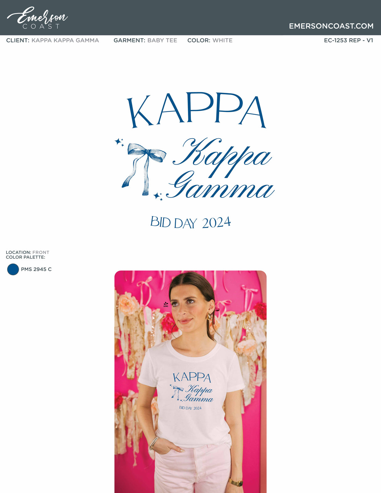 Tied Together With A Bow Bid Day Design