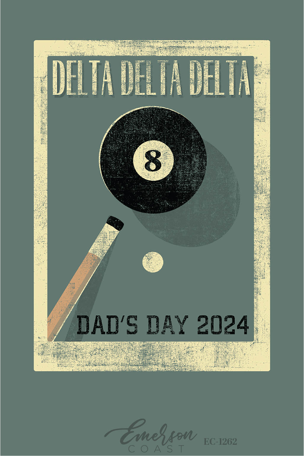 Delta Delta Delta Oklahoma State University Dad's Day Billiards T-Shirt