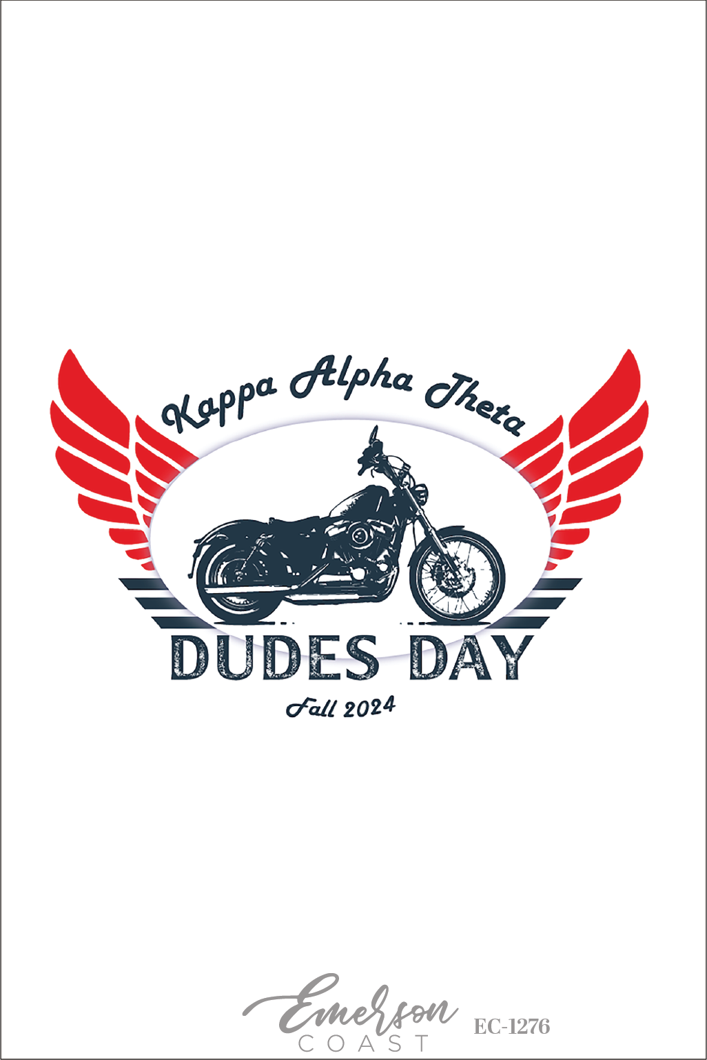 Kappa Alpha Theta Butler University Motorcycle Dude's Day T-Shirt
