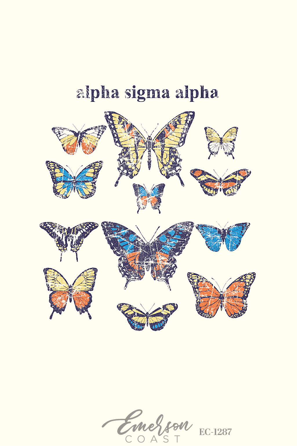 Alpha Sigma Alpha Butterfly Bid Day T-Shirt