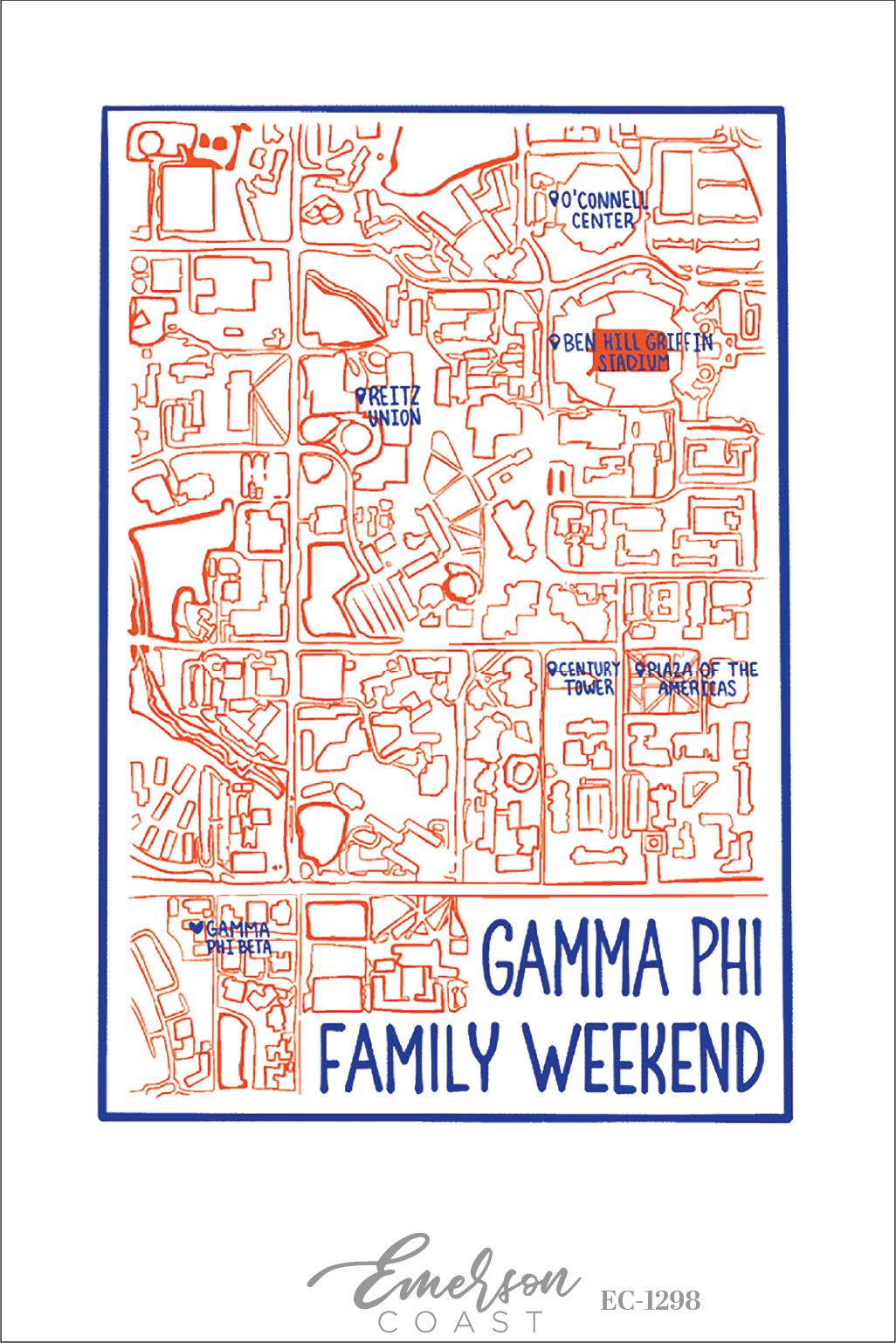 Gamma Phi Beta University Of Florida Family Weekend T-Shirt