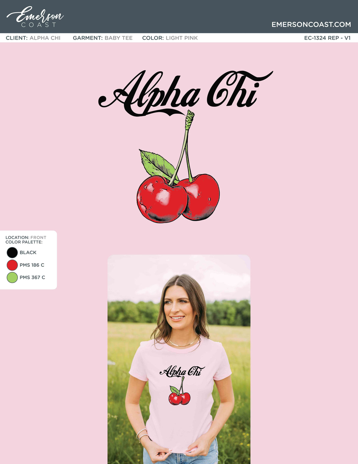Cherry On Top Bid Day Design
