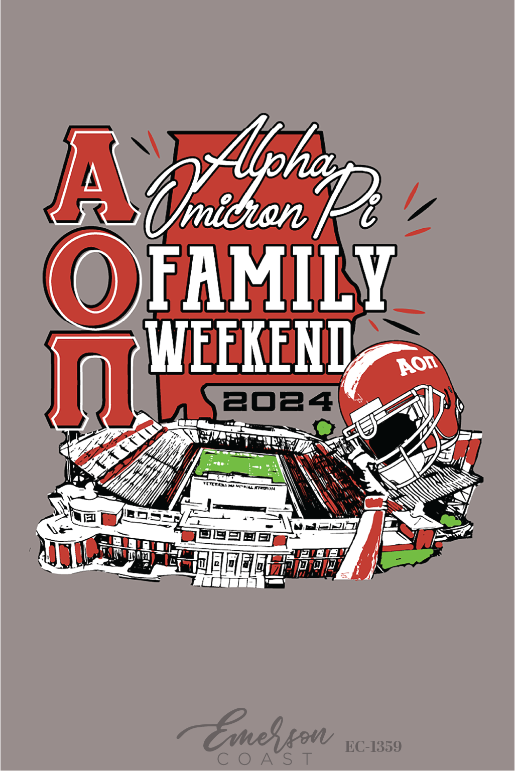 Alpha Omicron Pi Troy University Family Weekend T-Shirt