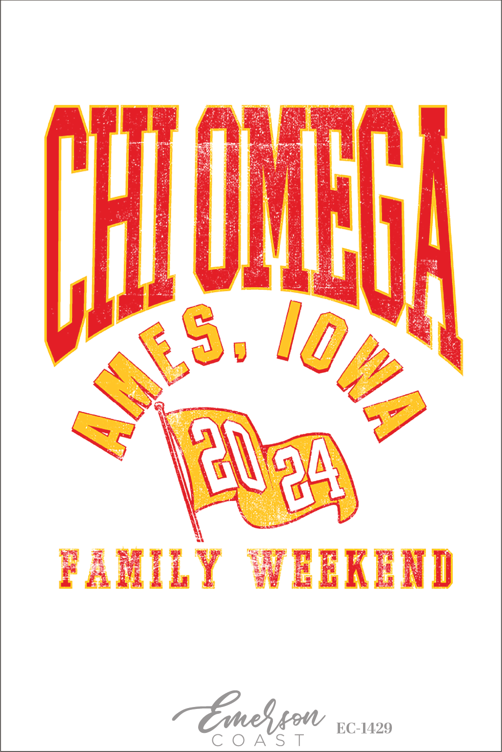 Chi Omega Iowa State University Family Weekend T-Shirt
