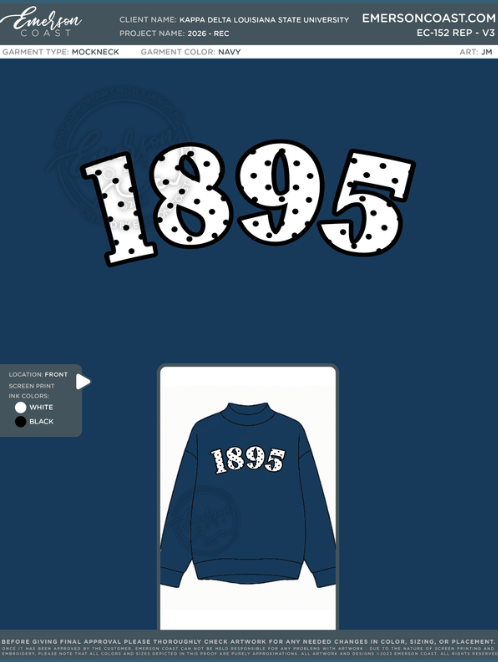 EC-152 REP Chi Omega Middle Tennessee State University Mock Neck 2026-PHIL