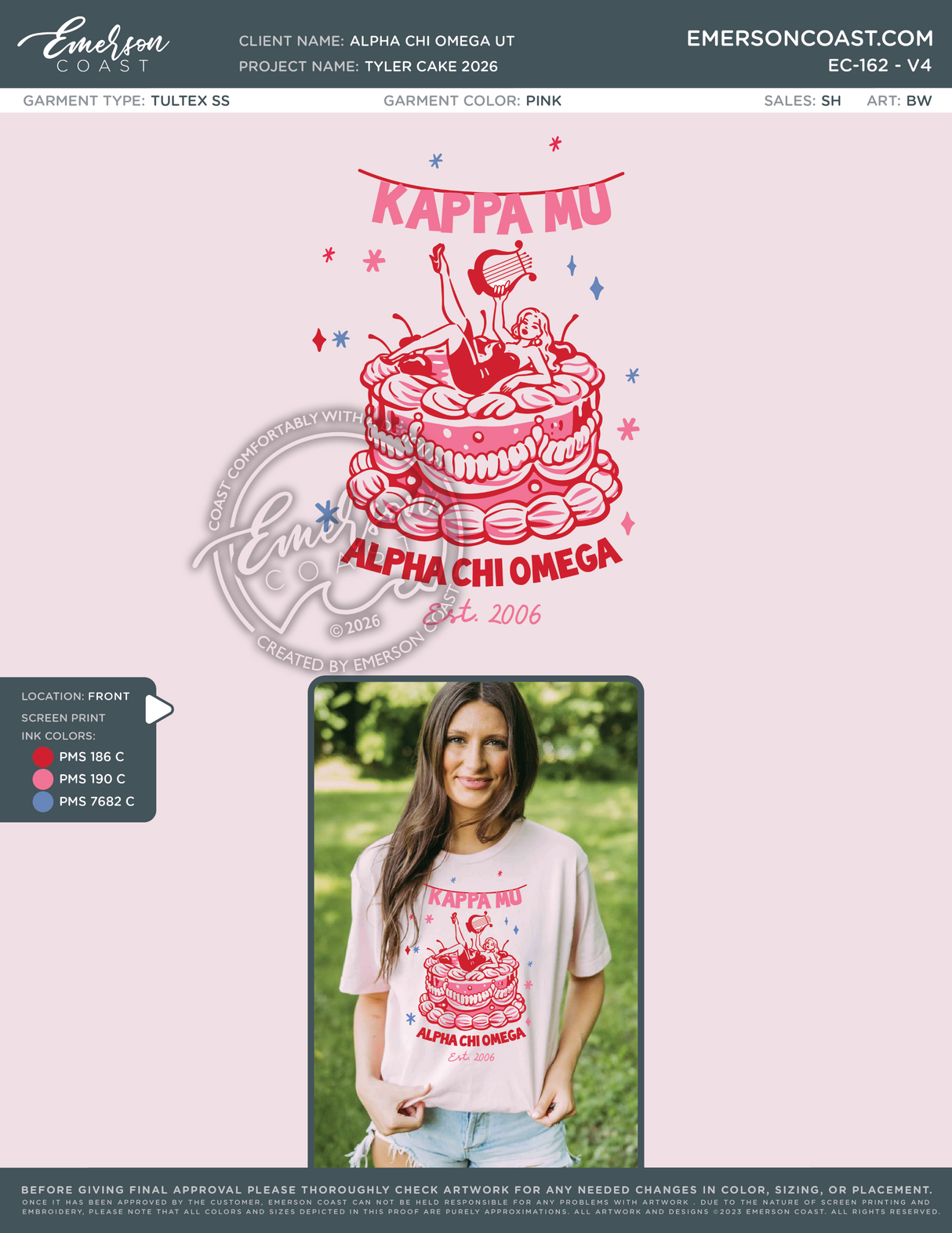 EC-162 REP Alpha Chi Omega University of Texas Tyler Cake 2026-PR